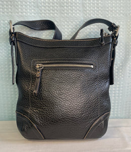 Coach Pebbled Leather Convertible Duffle Crossbody In Black