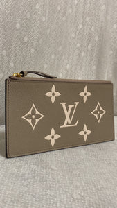 Like New, Louis Vuitton Felicie Monogram Empreinte Pochette In Turtle Dove