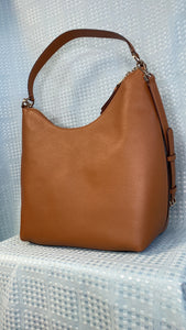 Kate Spade New York Zippy Pebble Leather Shoulder In Warm Ginger