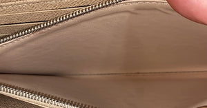 Louis Vuitton Epi Leather Long Zippy Zip Wallet In Beige