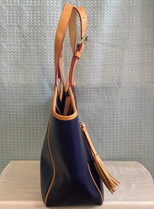 Dooney & Bourke Maddie Saffiano Leather Shoulder Bag In Marine