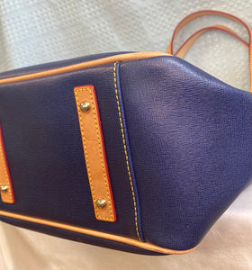 Dooney & Bourke Maddie Saffiano Leather Shoulder Bag In Marine