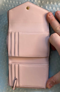 MICHAEL Michael Kors Jet Set Medium Flap Bifold Wallet In Powder Blush Multi