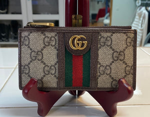 GUCCI OPHIDIA GG SUPREME CANVAS COIN CASE