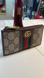 GUCCI OPHIDIA GG SUPREME CANVAS COIN CASE